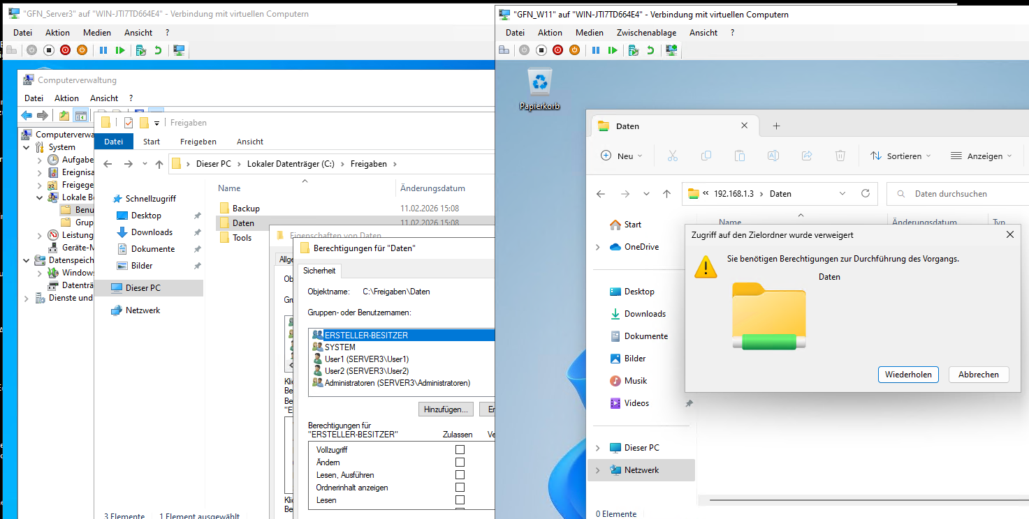 Windows Server File Sharing & NTFS Permissions Guide | Lab Tutorial ...